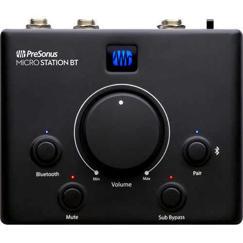 Top view of PreSonus MicroStation BT Monitor Controller