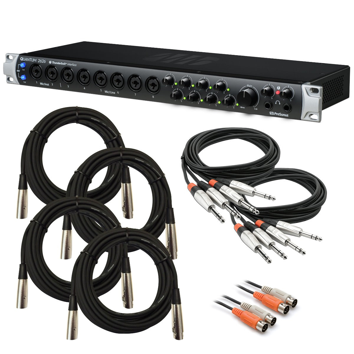 PreSonus Quantum 2626 Thunderbolt Audio Interface CABLE KIT