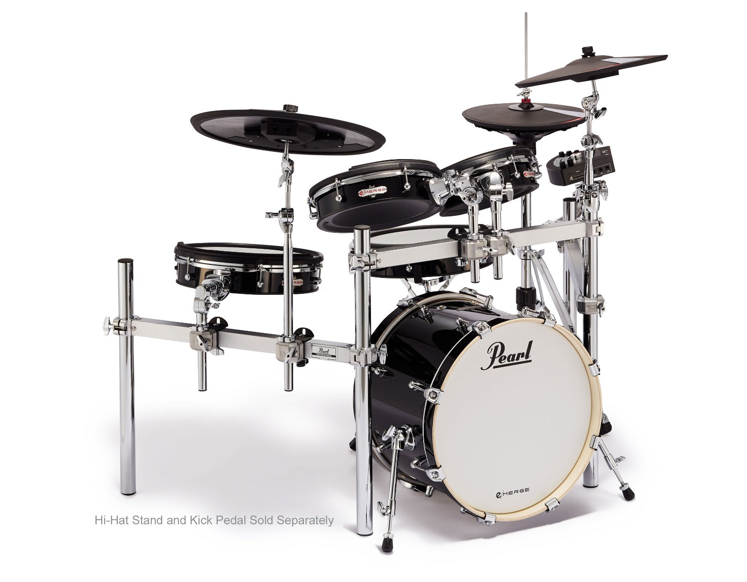 hi hat pedal electronic drum Pearl e/MERGE 5-Piece Electronic Drum Kit