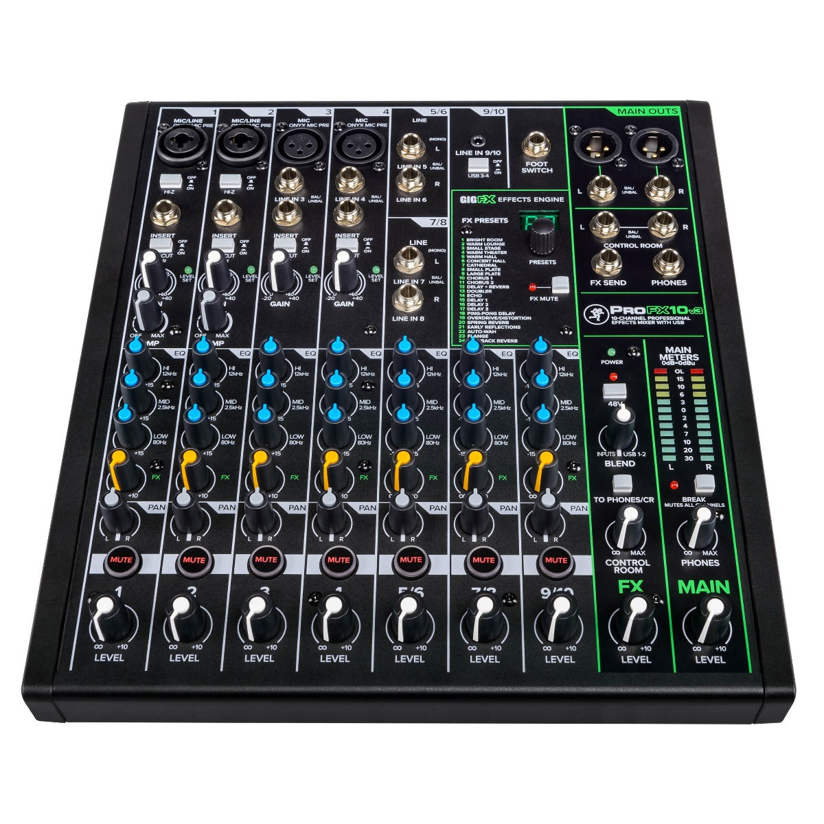 Mackie ProFX10v3 Effects Mixer with USB – Kraft Music