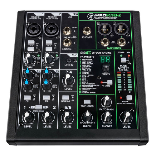 Mackie ProFX6v3 Effects Mixer with USB