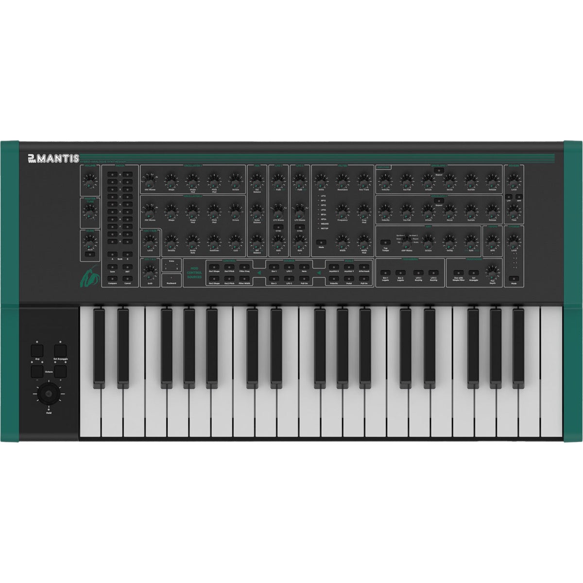 PWM Mantis Hybrid-Analog Duophonic Synthesizer View 1