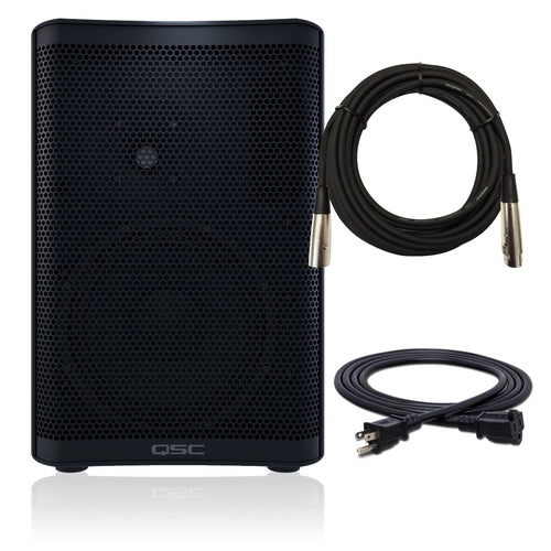 Collage image of the QSC CP8 Powered Speaker CABLE KIT