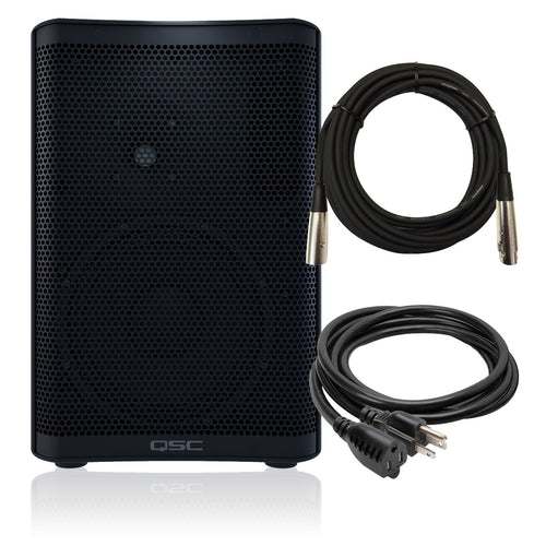 Collage of the QSC CP12 Powered Speaker CABLE KIT