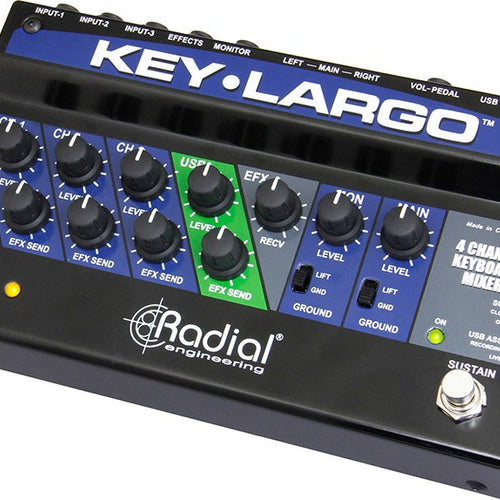 Radial Key-Largo Keyboard Mixer and Performance Pedal