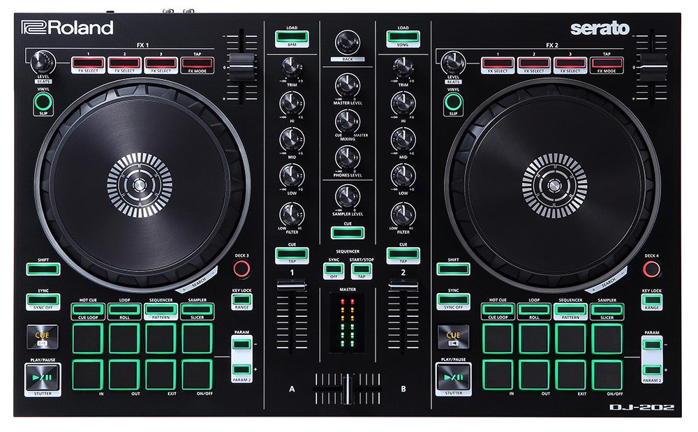 Roland DJ-202 DJ Controller with Serato DJ Pro – Kraft Music