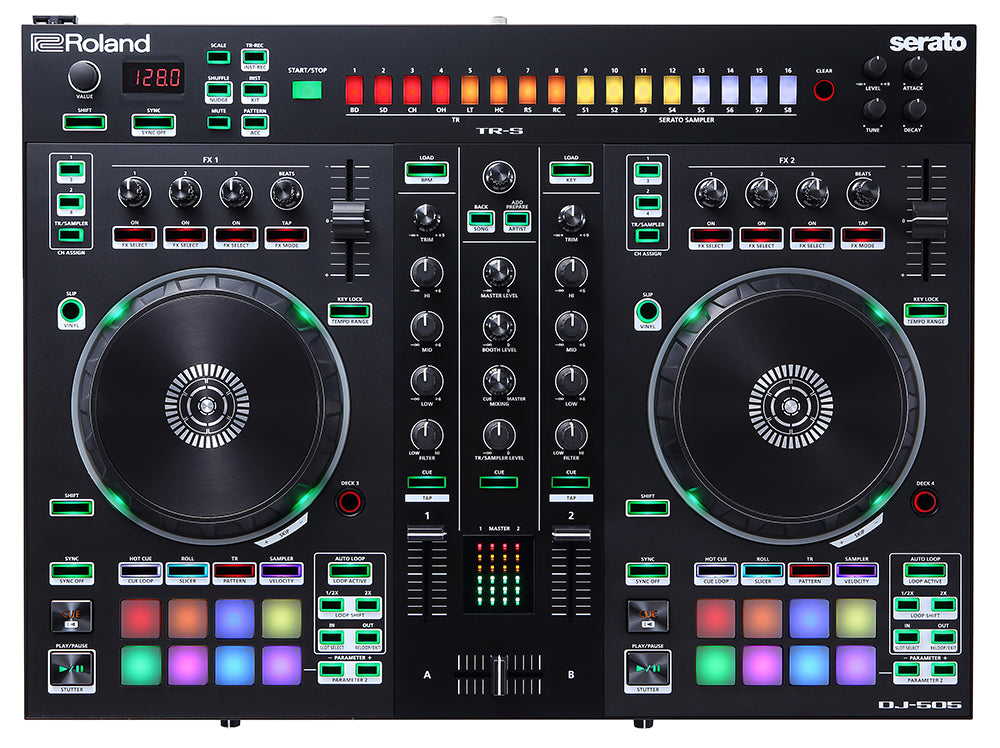 Roland DJ-505 DJ Controller with Serato DJ Pro