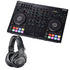 Collage showing components in Roland DJ-707M DJ Controller/Mixer with Serato DJ Pro STUDIO KIT
