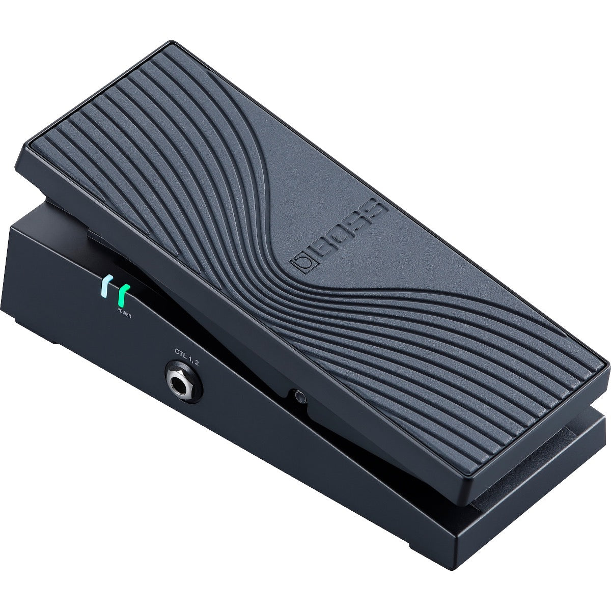 3/4 view of Boss EV-1-WL Wireless MIDI Expression Pedal showing top, left side and front