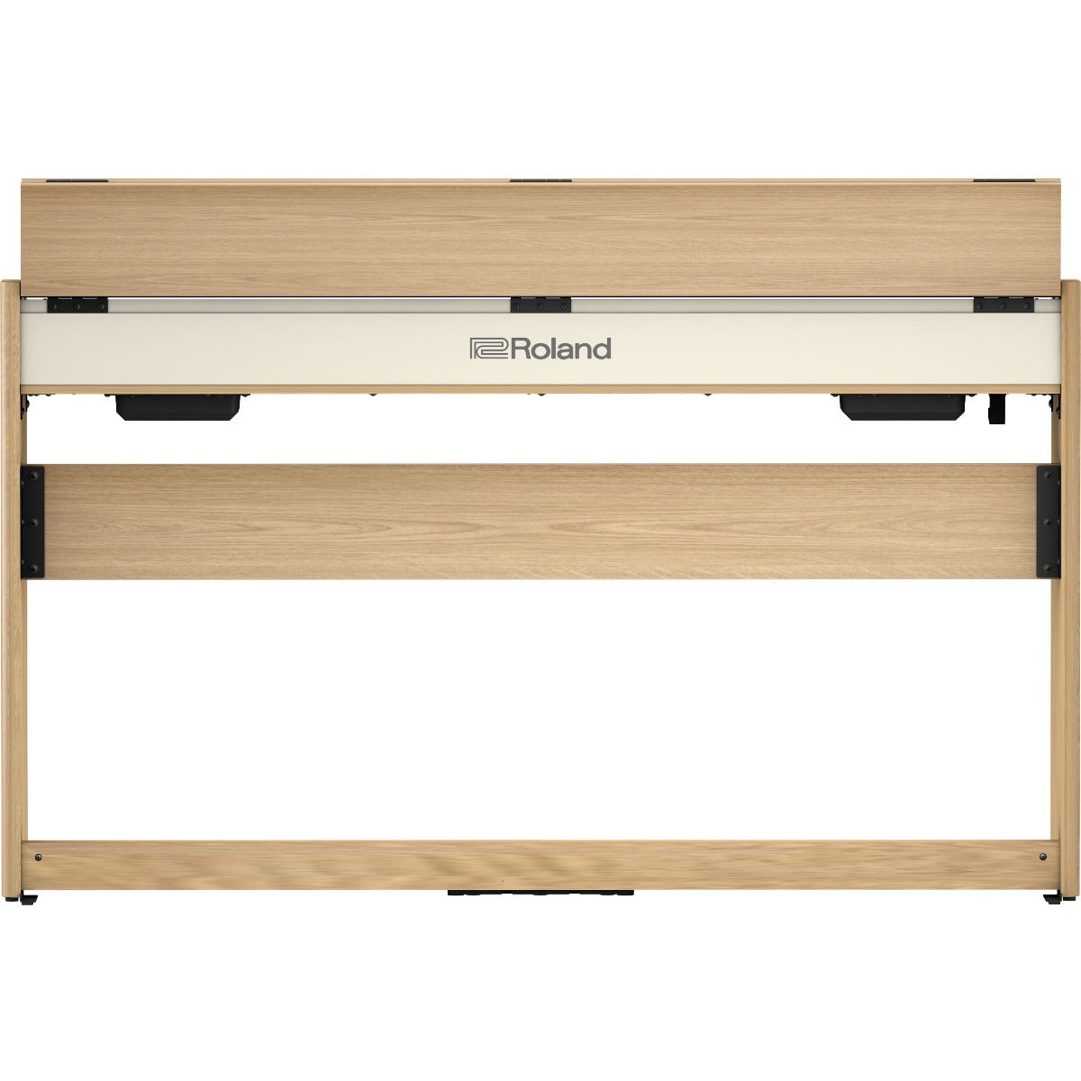 Rear view of Roland F701 Digital Piano - Light Oak