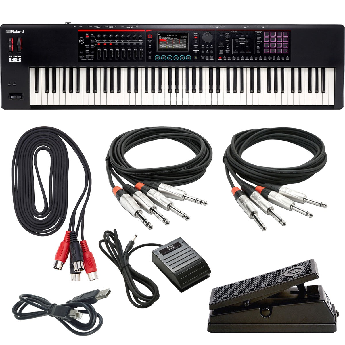Roland Fantom-08 Workstation Keyboard CABLE KIT – Kraft Music