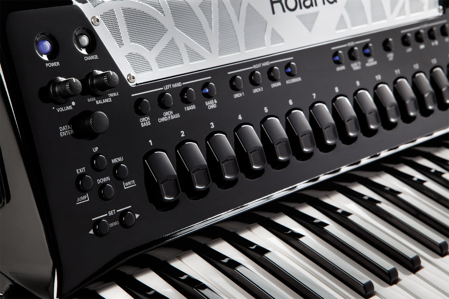 Roland FR-8x V-Accordion Dale Mathis Edition - Black, View 5