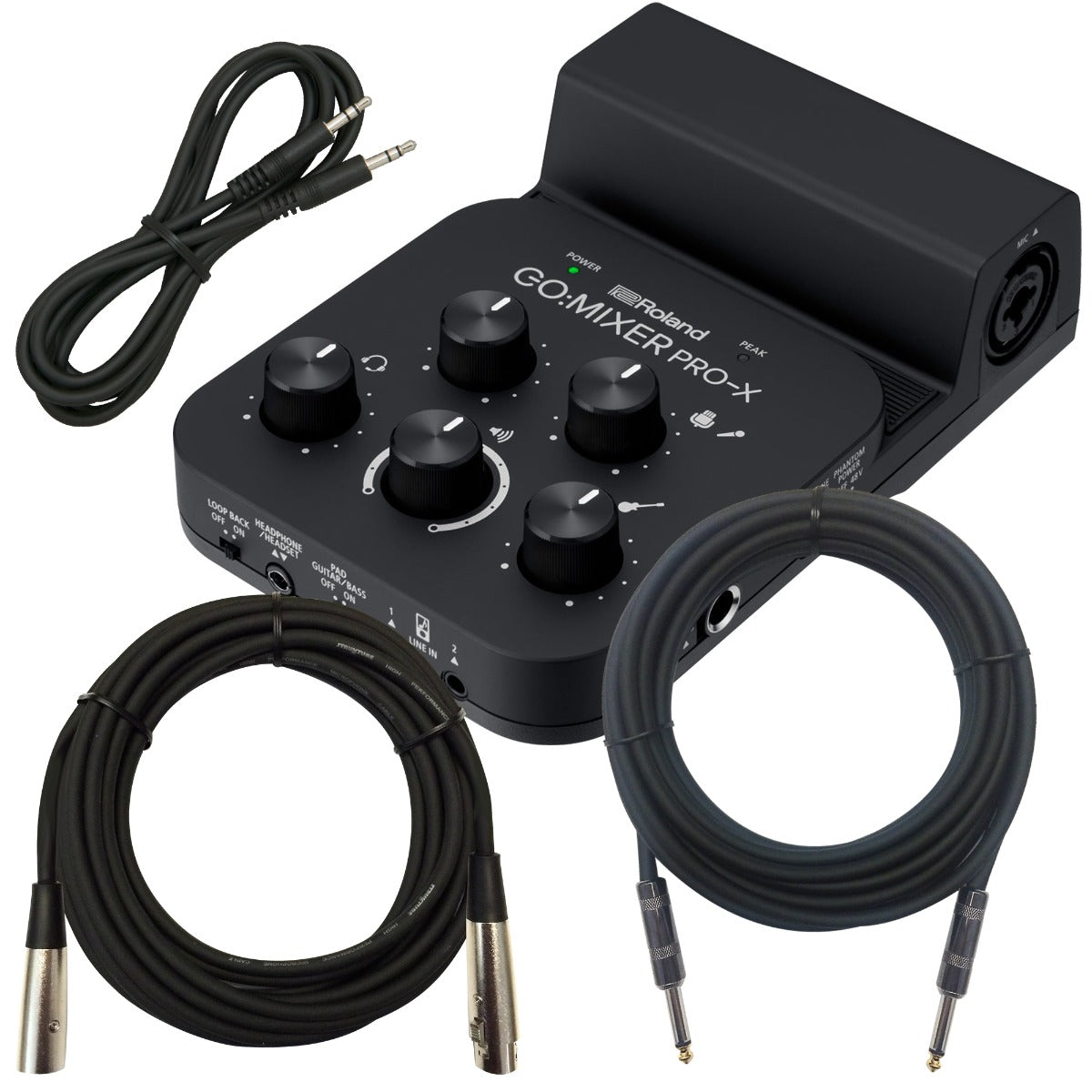 Roland Go:Mixer Pro-X Audio Mixer for Smartphones CABLE KIT 