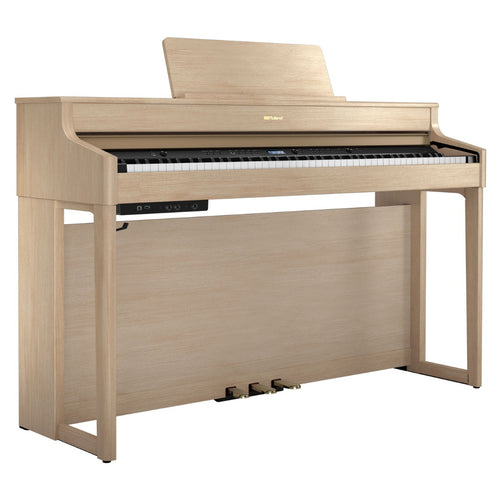 Roland HP702 Digital Piano - Light Oak - Catalog Shot