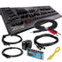 Collage showing components in Roland Boutique JD-08 Synthesizer Module POWER & CABLE KIT