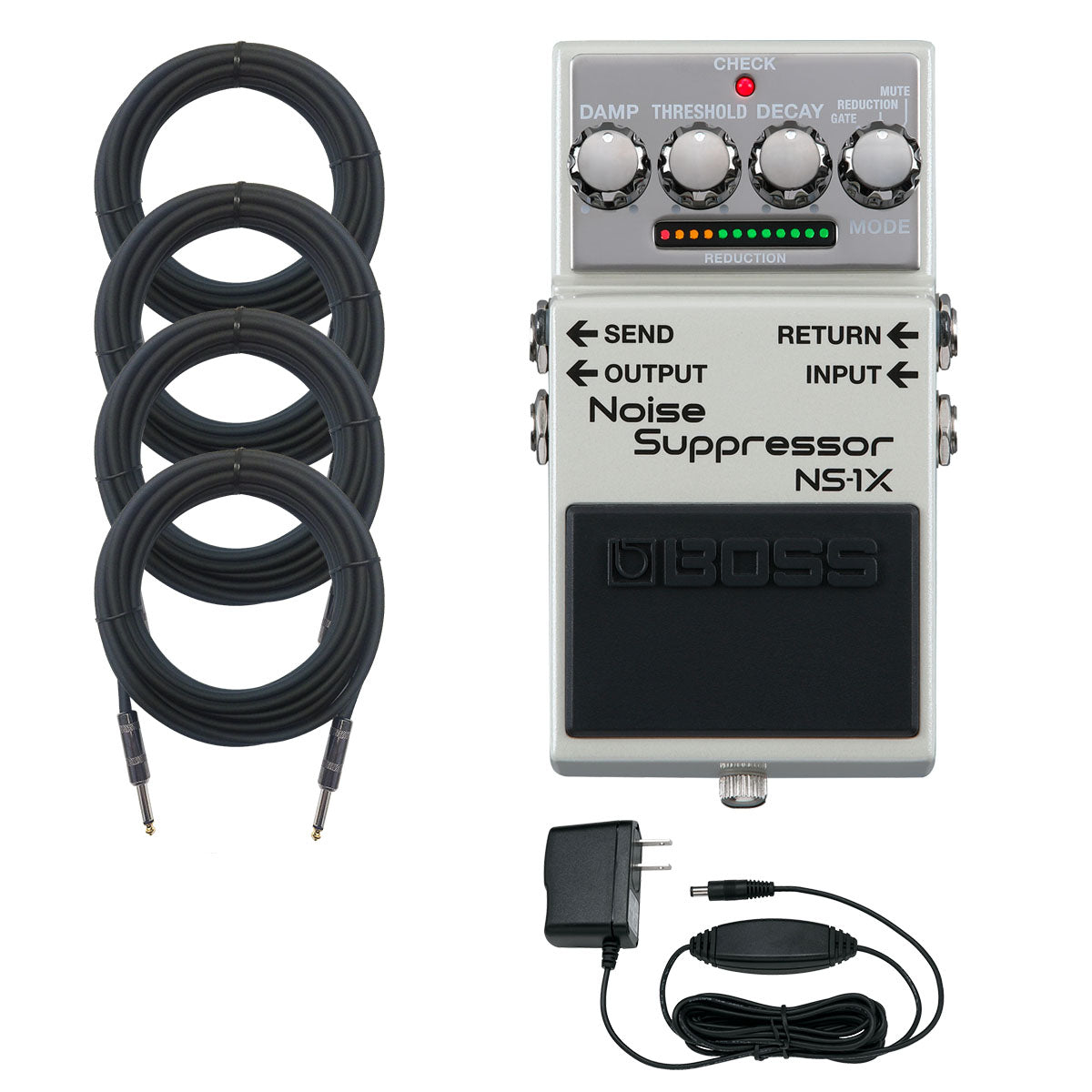 Boss NS-1X Noise Suppressor Pedal POWER AND CABLE KIT