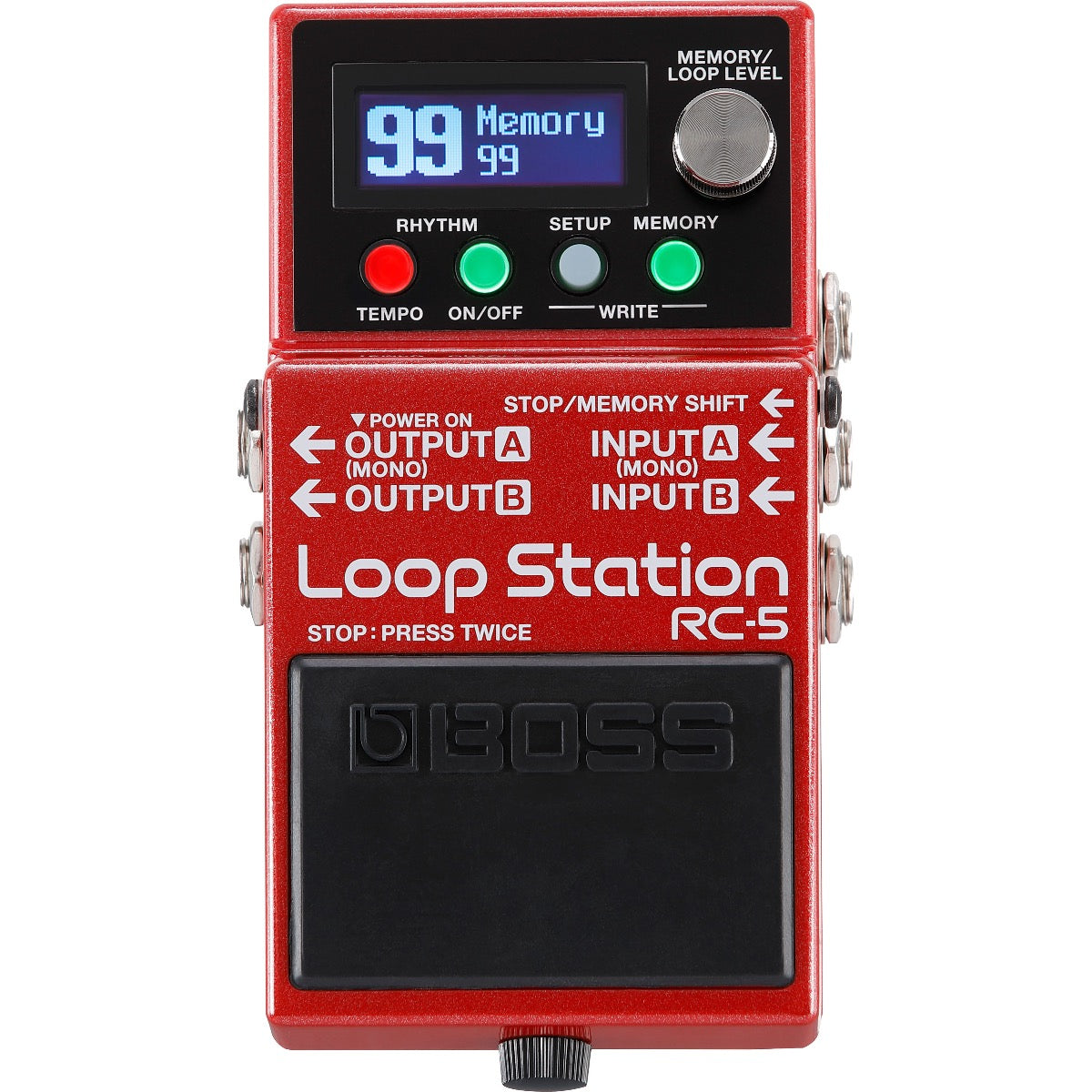 Top view of Boss RC-5 Loop Station