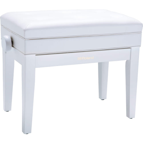 Roland RPB-400WH Piano Bench with Storage - Satin White View 1