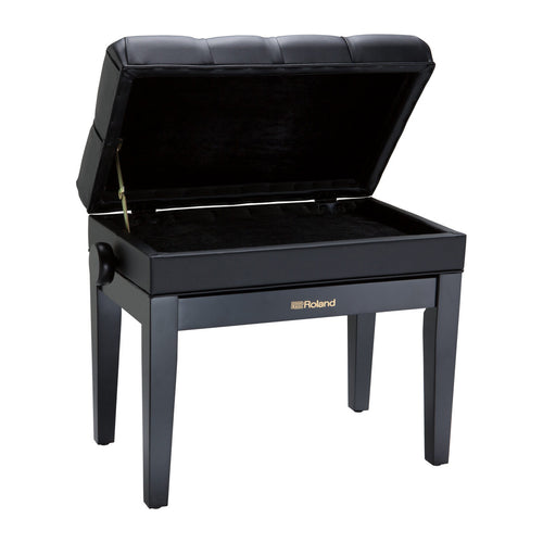 Roland RPB-500BK Piano Bench with Storage - Satin Black View 2