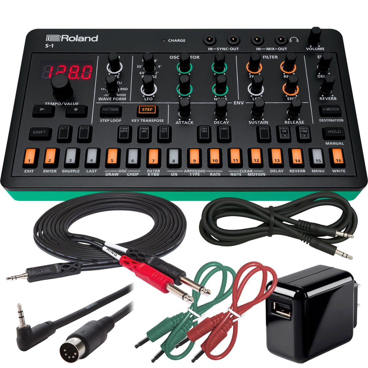 Roland Aira Compact S-1 Tweak Synth POWER & CABLE KIT