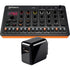 Collage showing components in Roland Aira Compact T-8 Beat Machine POWER KIT