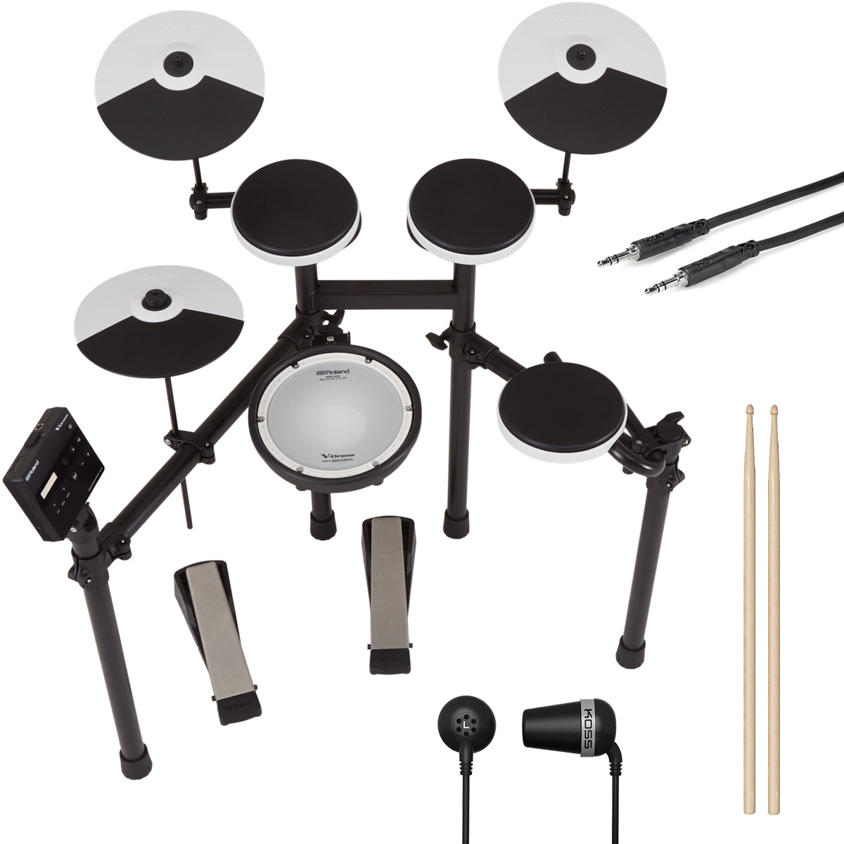 Roland TD-02KV V-Drums Electronic Drum Set BONUS PAK – Kraft Music