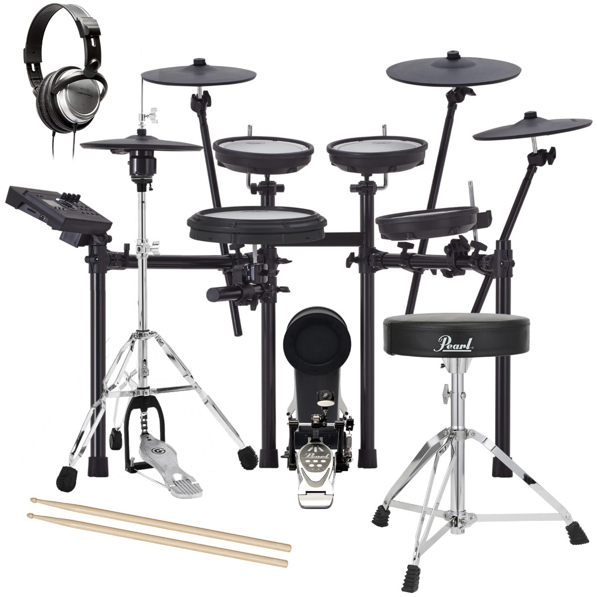 Roland TD-17KVX2 V-Drums Electronic Drum Set DRUM ESSENTIALS BUNDLE