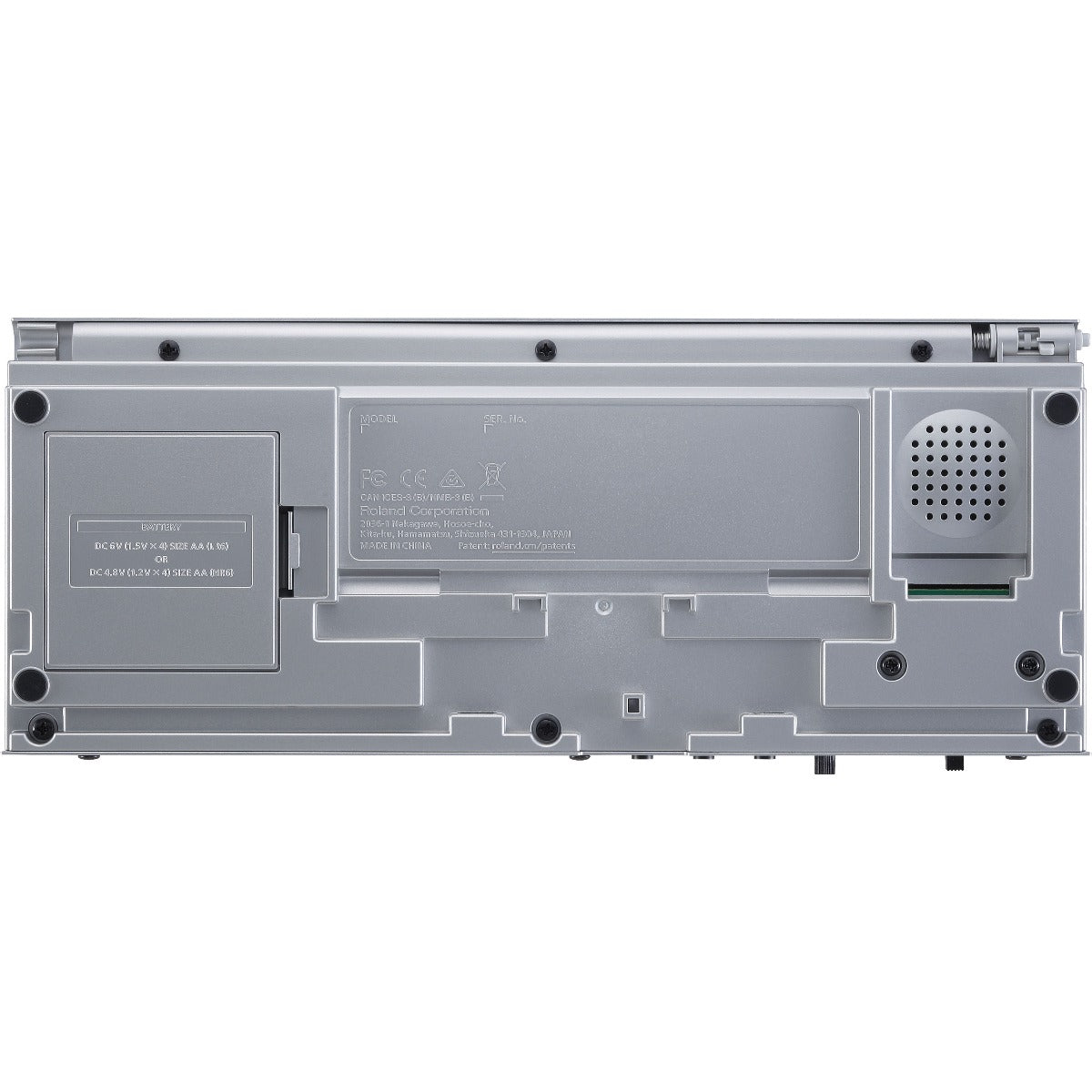 Bottom view of Roland Boutique TR-06 Drumatix