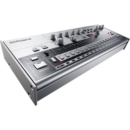 3/4 view of Roland Boutique TR-06 Drumatix showing top, front and left side