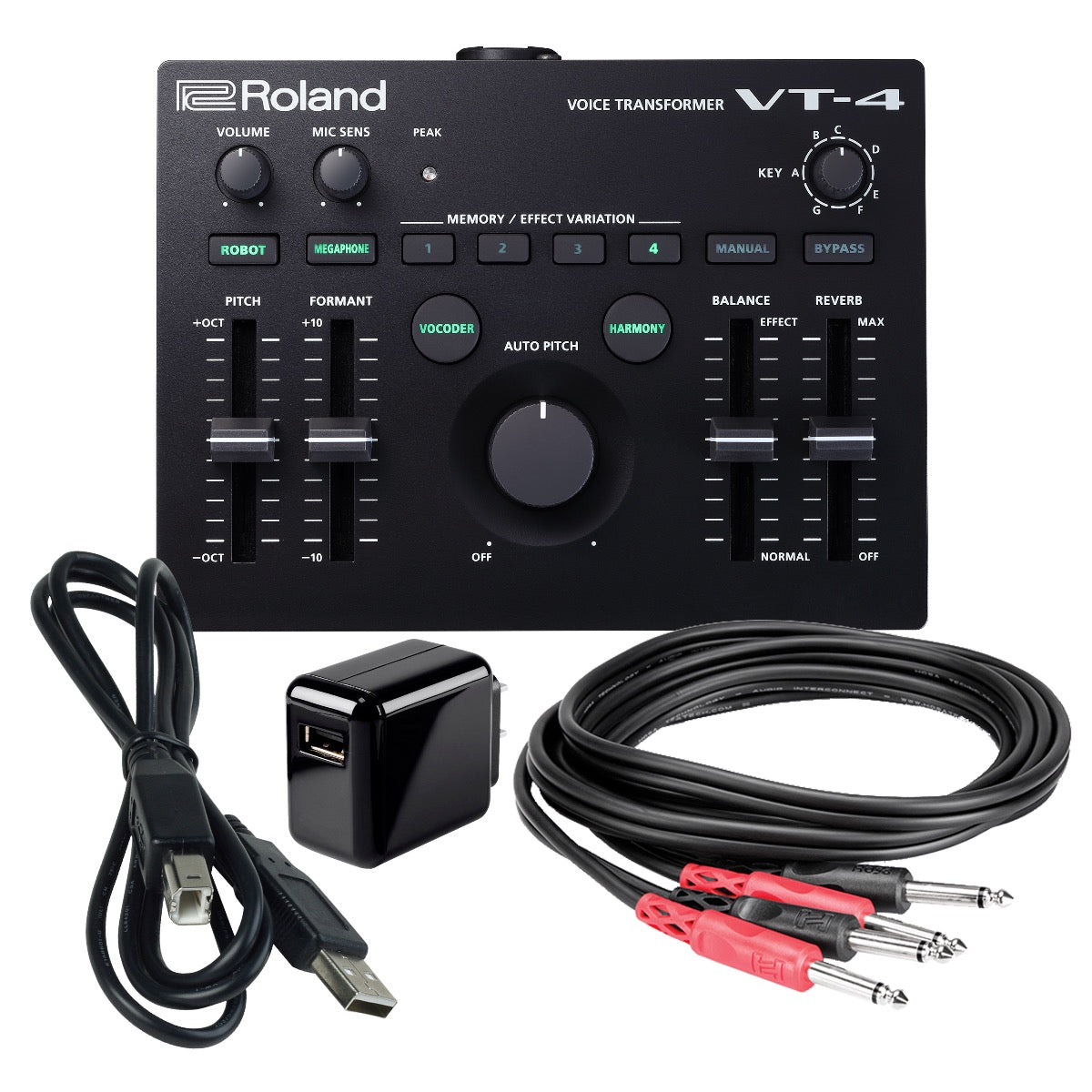 Roland AIRA VT-4 Voice Transformer POWER & CABLE KIT – Kraft Music