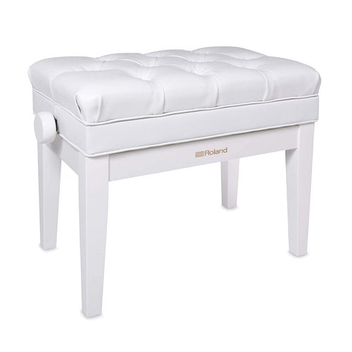 Roland RPB-500PW Piano Bench with Storage - Polished White