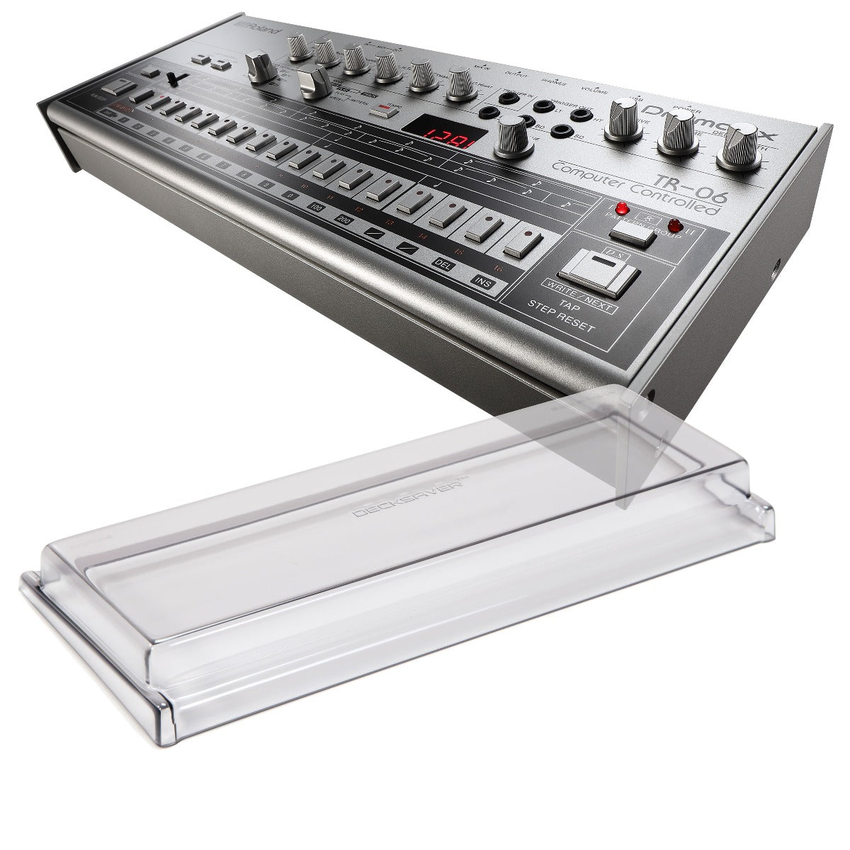 Bundle collage image of Roland Boutique TR-06 Drumatix DECKSAVER KIT bundle