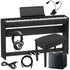 Collage image of the Roland FP-30X Digital Piano - Black COMPLETE HOME BUNDLE PLUS