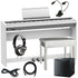 Collage image of the Roland FP-30X Digital Piano - White COMPLETE HOME BUNDLE PLUS bundle