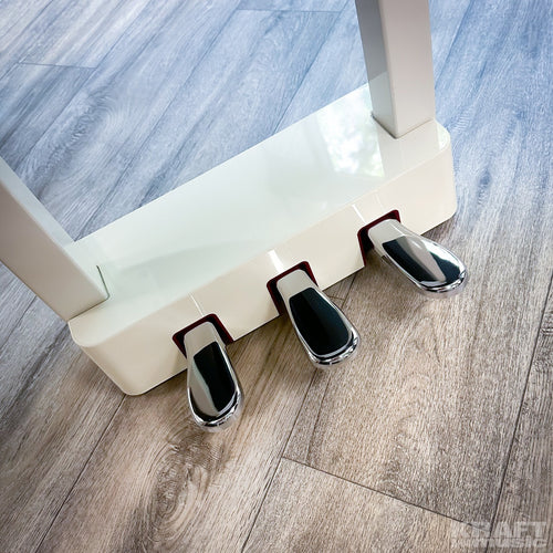 Roland GP-6 Digital Grand Piano - Polished White - Pedals