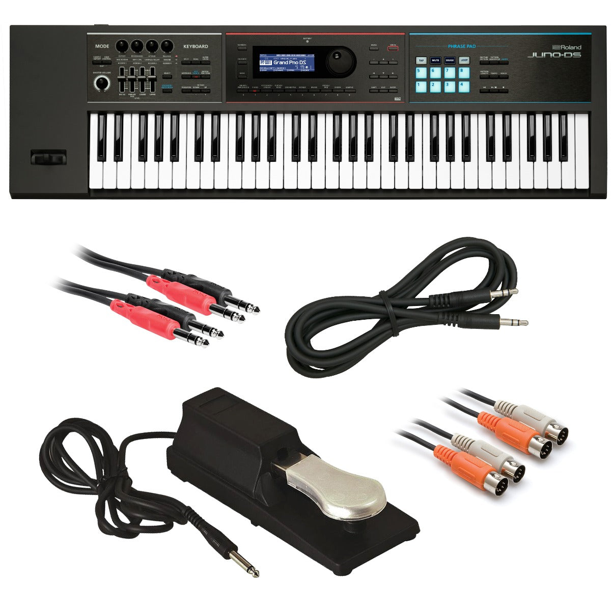 Roland JUNO-DS88 Synthesizer CABLE KIT – Kraft Music