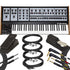Collage showing components in Oberheim OB-X8 Polyphonic Analog Keyboard Synthesizer CABLE KIT