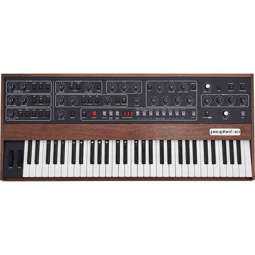 Top view of Sequential Prophet-10 Polyphonic Analog Keyboard Synthesizer