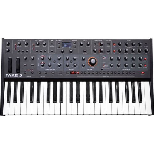 Top view of Sequential Take 5 Compact 5-Voice Polyphonic Synthesizer