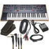 Collage showing components in Sequential Trigon-6 Polyphonic Analog Synthesizer CABLE KIT