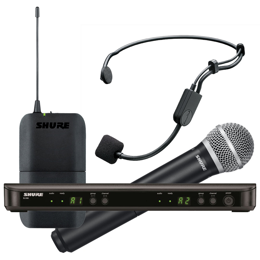 Shure BLX1288/P31 Dual Channel Combo Wireless System – Kraft Music