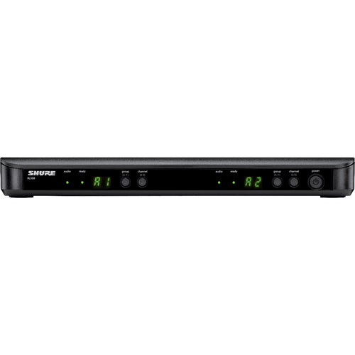 Front view of Shure BLX wireless receiver
