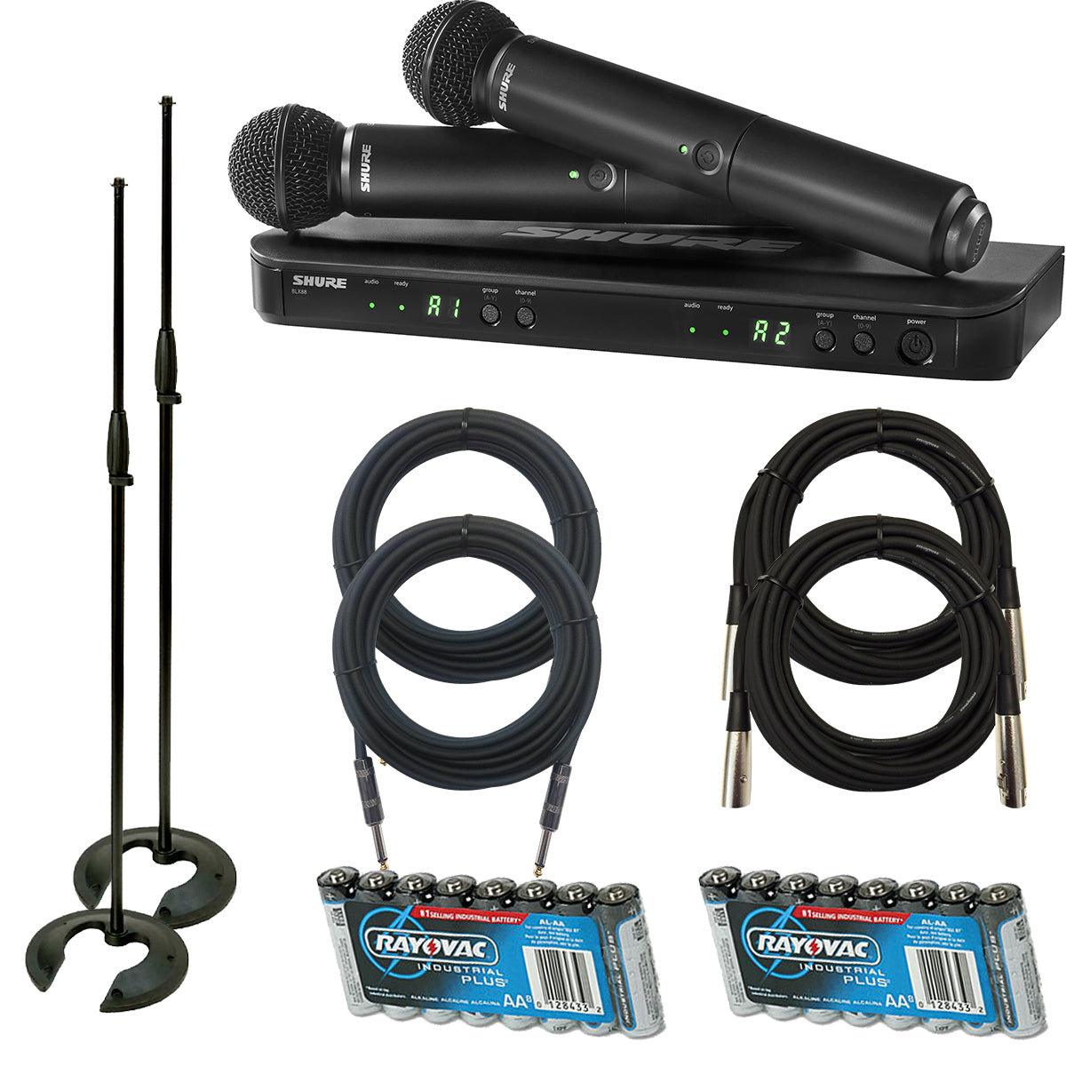 Shure BLX288/SM58BK Dual Wireless Vocal System - Ltd Edition Black
