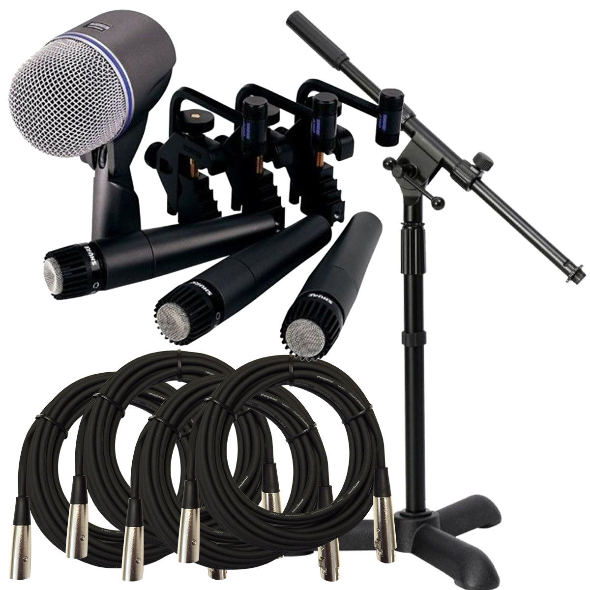 SHURE DMK57-52 ドラム用マイク SM57 BETA52 A56D DMK57-52 - DMK57-52 Drum Microphone Kit - Shure USA