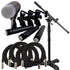 Collage of items in the Shure DMK57-52 Drum Microphone Kit PERFORMER PAK