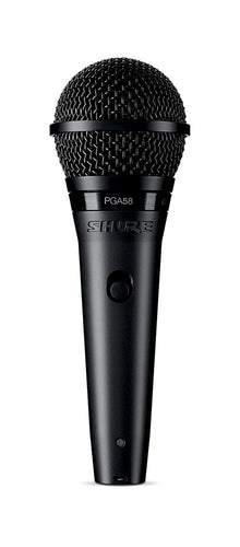 Shure PGA58XLR Cardioid Dynamic Vocal Microphone