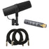 Collage image of the Shure SM7B Dynamic Vocal Microphone PREAMP PAK
