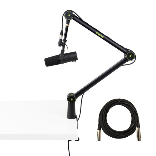 Collage image of the Shure SM7B Dynamic Vocal Microphone STUDIO PAK