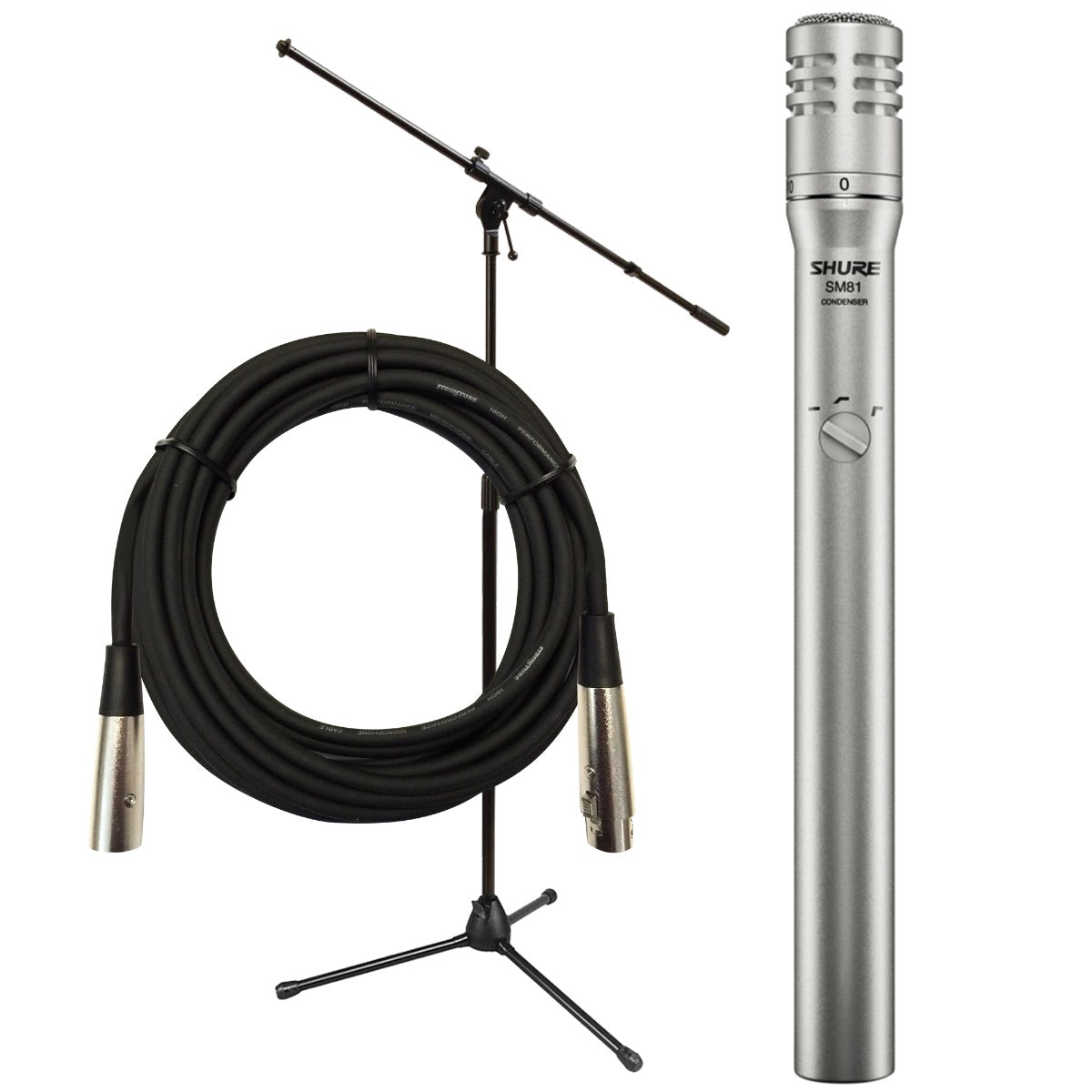 Shure SM81-LC Condenser Instrument Microphone PERFORMER PAK