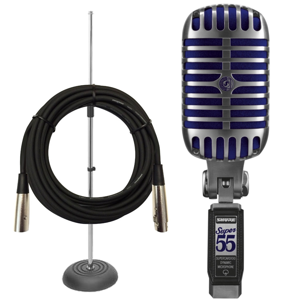 Shure Super 55 Deluxe Vocal Microphone PERFORMER PAK